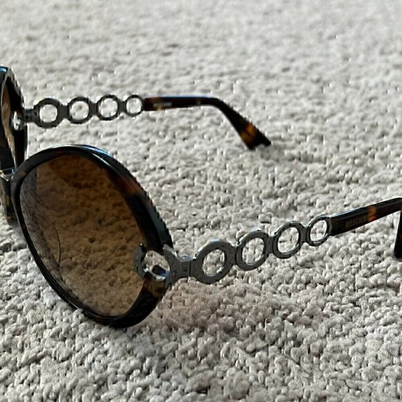 Moschino Womens Sunglasses Brown Leopard Frame Cat Eye Anti UV M 3708-S - Picture 4 of 12